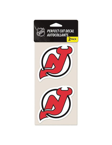 Set de 2 Calcomanías Perfect Cut NHL Wincraft New Jersey Devils