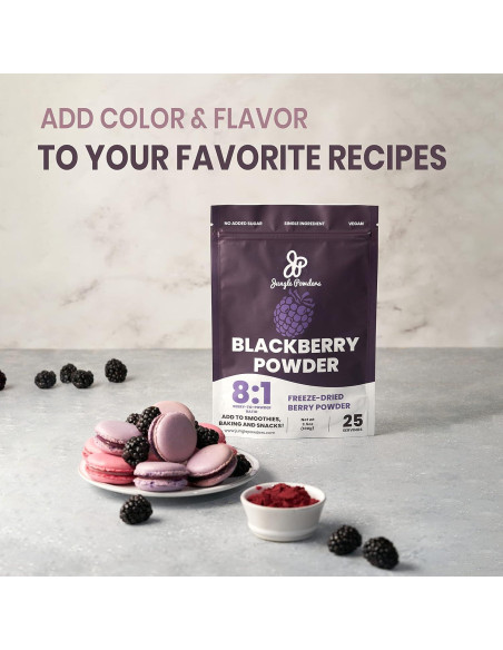 Polvo de Frambuesa Negra Orgánica Jungle Powders 141.75g