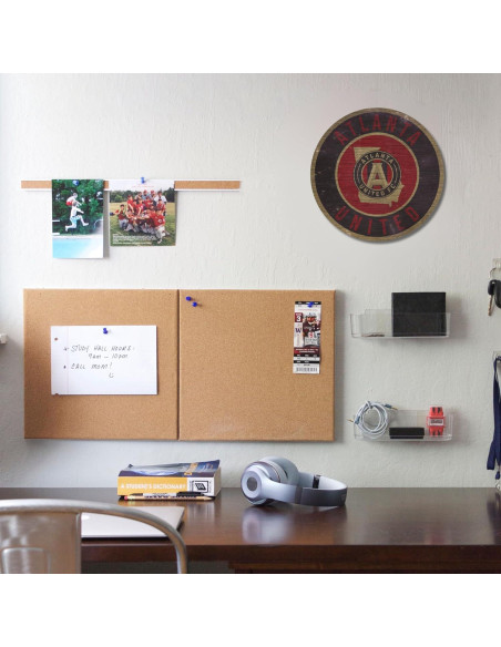 Cartel de Madera Atlanta United FC 30 cm Decoración Pared