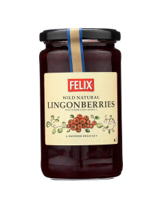 Mermelada de Lingonberries Felix 410g - Paquete de 8