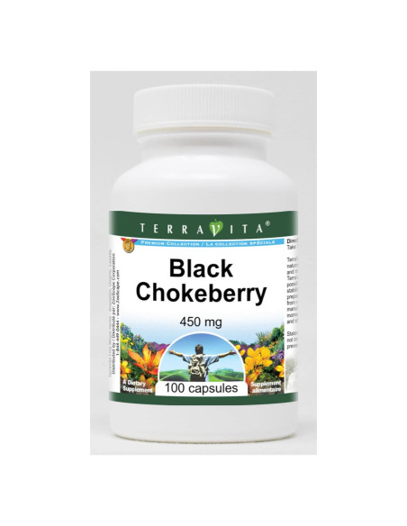 Aronia Negra 450 mg - 100 Cápsulas TerraVita