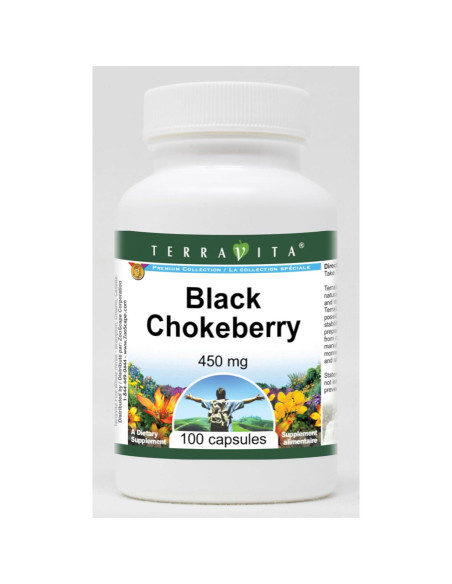 Aronia Negra 450 mg - 100 Cápsulas TerraVita