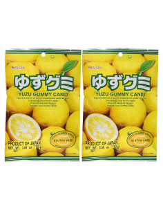 Caramelo Gummy de Yuzu Kasugai 102g - Paquete Doble