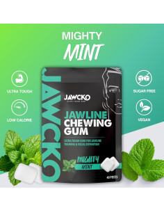 Chicle Ultra Resistente JAWCKO | Menta Poderosa | 40 Piezas 2
