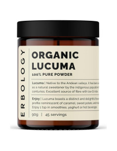 Polvo de Lucuma Orgánico Erbology 90.72 g - Endulzante Natural