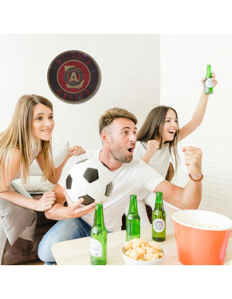 Cartel de Madera Atlanta United FC 30 cm Decoración Pared