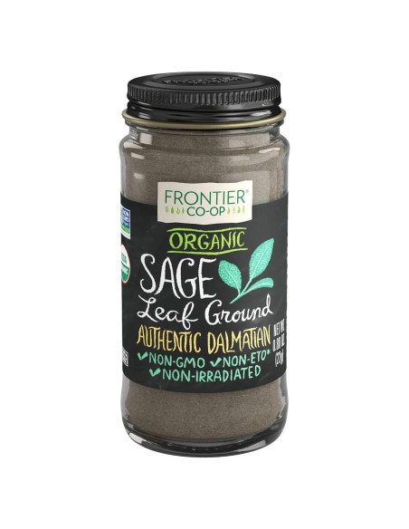 Especia Orgánica de Hoja de Salvia Frontier 22.68g