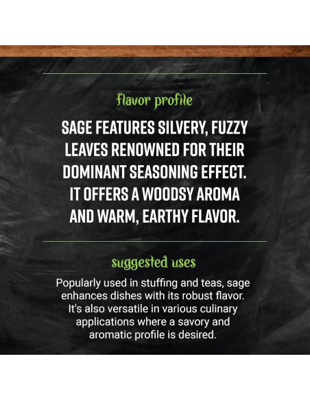 Especia Orgánica de Hoja de Salvia Frontier 22.68g