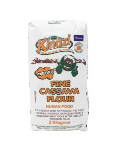 Harina de Yuca Premium Kinazi 2 kg Sin Gluten Natural