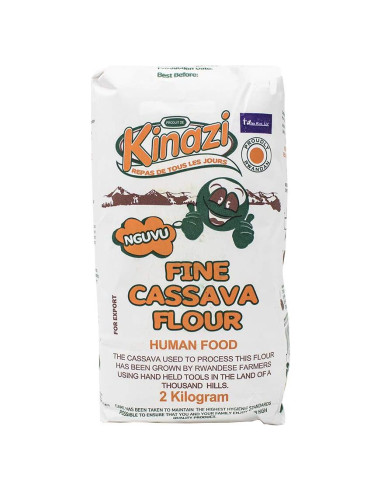 Harina de Yuca Premium Kinazi 2 kg Sin Gluten Natural