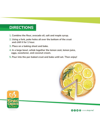 Harina de Yuca Premium Kinazi 2 kg Sin Gluten Natural