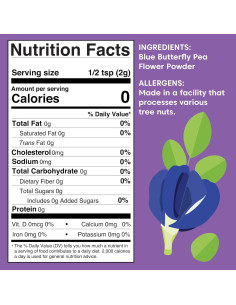 Polvo de Flor de Guisante Azul Wilderness Poets 297.66g 2