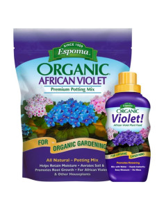 Espoma Orgánico Combo Violeta Africana 4qt + Alimento 8oz