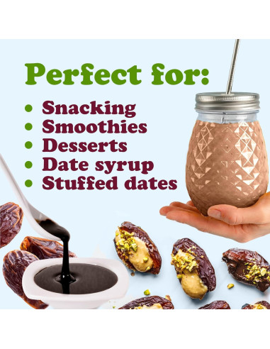 Dátiles Medjool 907g Food to Live - Crudos, Veganos, No GMO