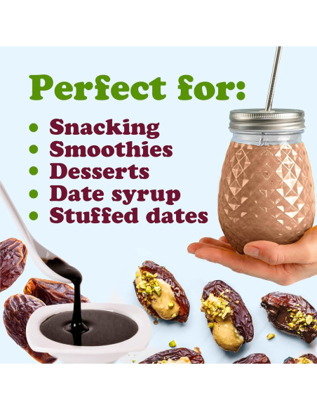 Dátiles Medjool 907g Food to Live - Crudos, Veganos, No GMO