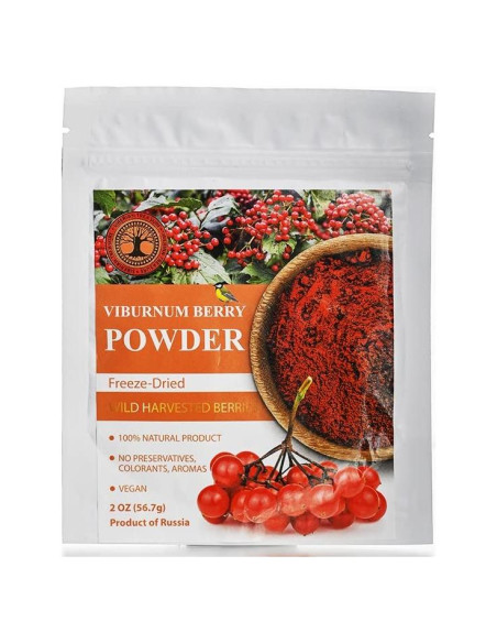 Polvo de Baya de Viburnum Liofilizado Tesoro Siberiano 56.7 g