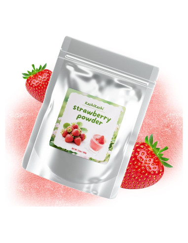 Polvo de Fresas Liofilizadas KachiKachi 100g Sin Azúcar