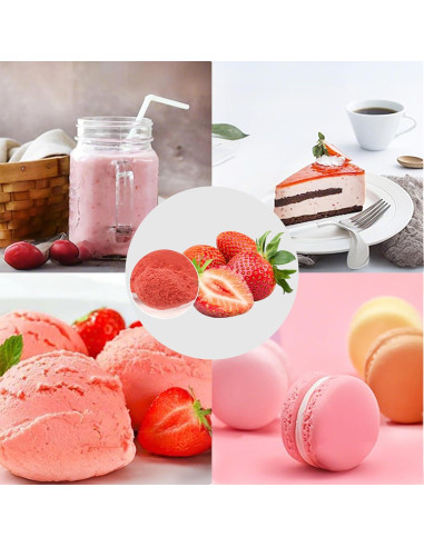 Polvo de Fresas Liofilizadas KachiKachi 100g Sin Azúcar