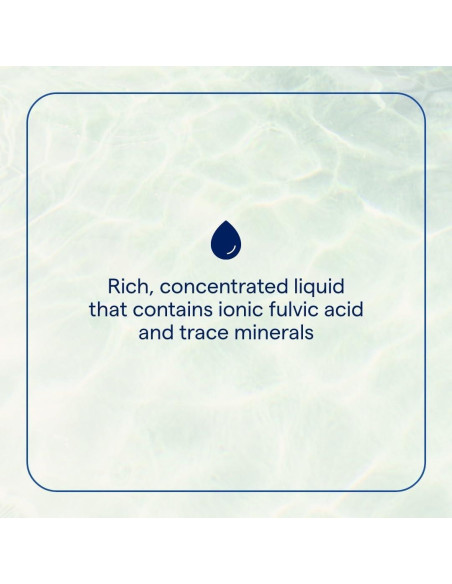 Ácido Fulvico Iónico de Minerales Traza 250mg - Suplemento Líquido 59 Porciones