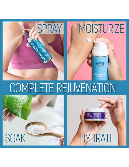 Spray de Aceite de Magnesio Magnum Solace 100% Natural 113g