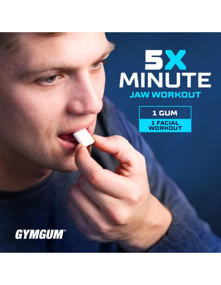 Chicle de Mandíbula GYMGUM Menta Ártica 40 Unidades