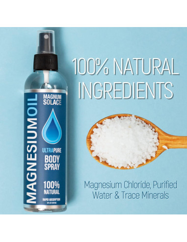 Spray de Aceite de Magnesio Magnum Solace 100% Natural 113g