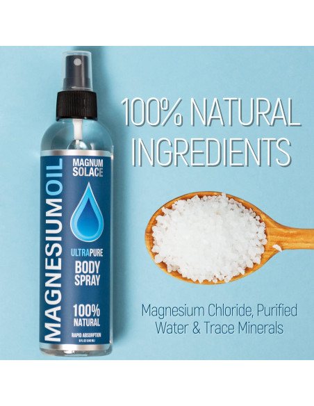 Spray de Aceite de Magnesio Magnum Solace 100% Natural 113g