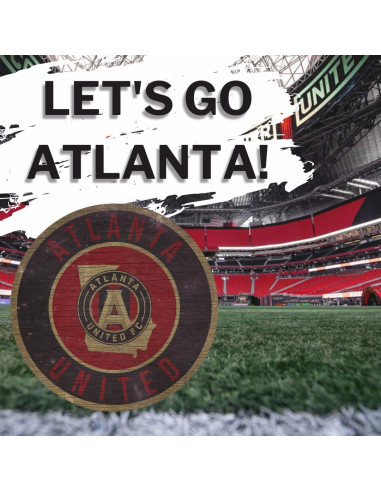 Cartel de Madera Atlanta United FC 30 cm Decoración Pared