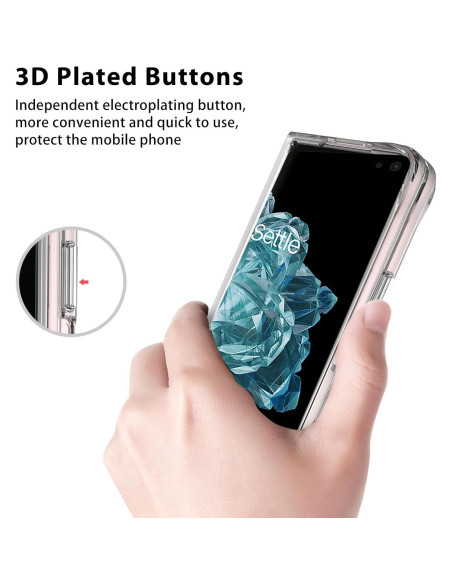 Funda Protectora Ltezixal para OnePlus Open, Transparente, Antigolpes