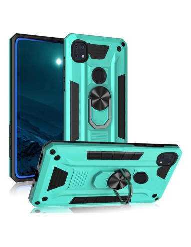 Funda Grado Militar Tznzxm para ZTE ZMax 10 Azul Menta