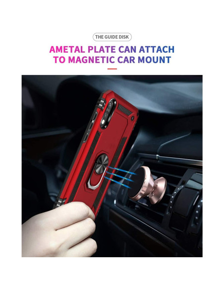 Funda Grado Militar Tznzxm para ZTE ZMax 10 Azul Menta