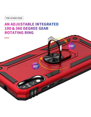 Funda Grado Militar Tznzxm para ZTE ZMax 10 Azul Menta