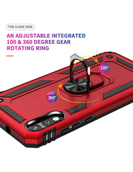 Funda Grado Militar Tznzxm para ZTE ZMax 10 Azul Menta