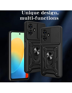 Funda Protectora Kukoufey para Infinix Smart 10 4G Negra 2