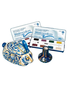 Set de Subvidriado Semihúmedo No Tóxico AMACO 8 Colores 44ml