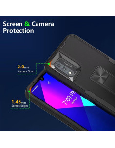 Funda Wiko Ride 3 con Protector de Pantalla y Soporte Magnético 2