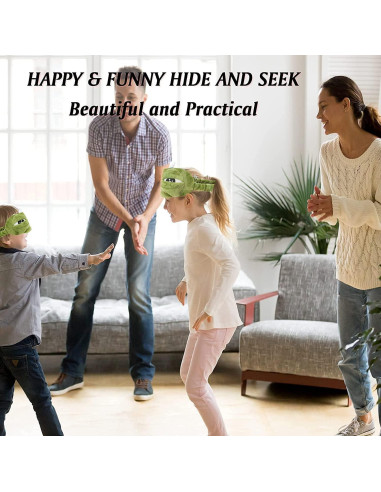 2 Máscaras de Sueño 3D Rana y Gato Ajustables