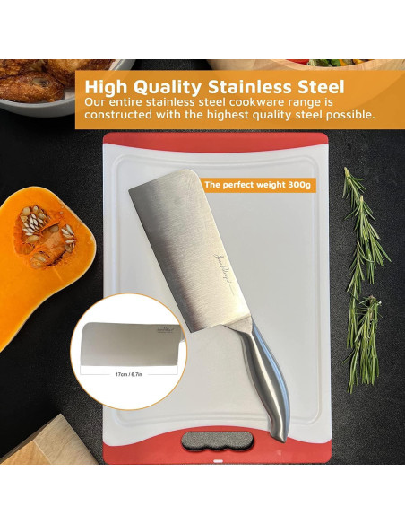 Cuchillo de Carnicero Jean-Patrique 17cm Acero Inoxidable Forjado