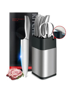 Juego de Cuchillos de Chef TILIBEIKA 6 Piezas Acero Inoxidable