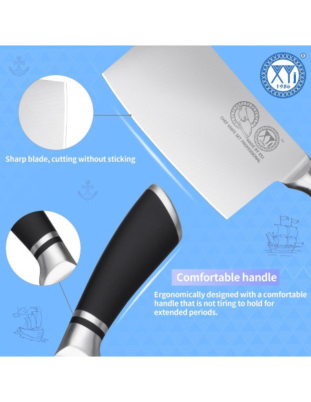 Cuchillo de Cocina Profesional XYJ 15.24 cm Acero Inoxidable