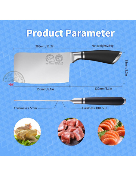 Cuchillo de Cocina Profesional XYJ 15.24 cm Acero Inoxidable