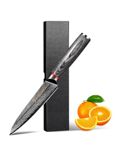 Cuchillo de Pelar Plys 13 cm Acero Inoxidable Titanio Negro