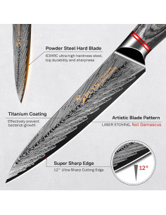 Cuchillo de Pelar Plys 13 cm Acero Inoxidable Titanio Negro 2