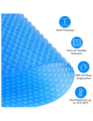 Cubierta Solar para Piscina EliteEdge 20x40 pies 14 mil