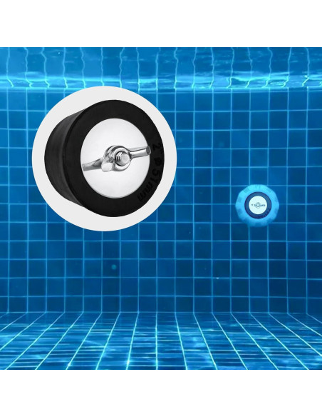 2 Tapones de Expansión de PVC/Acero para Piscina 3.81 cm