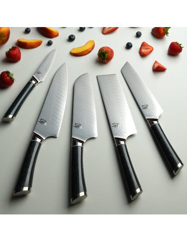 Cuchillo de Utilidad Shun Shiranami 16.5 cm Doble Núcleo VG10 VG2