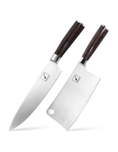 Cuchillo de Chef 20.3 cm y Hacha de Carne 17.8 cm imarku