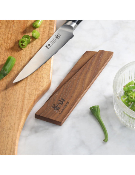 Funda Magnética Cangshan para Cuchillos 5" Madera de Ceniza