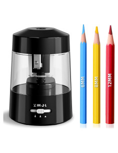 Afilador de Lápices Eléctrico ZMOL Negro 6-12mm Batería