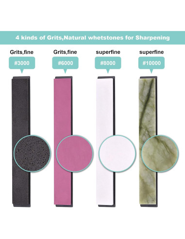 Piedra de Afilado Profesional IMAGE 4PCS 3000/6000/8000/10000